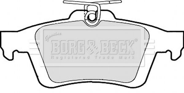 BORG & BECK Комплект тормозных колодок, дисковый тормоз BBP1943